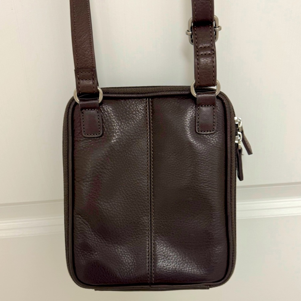 Fossil Dark Brown Leather Crossbody Bag - Picture 5 of 5